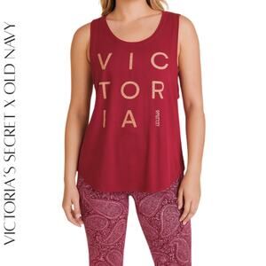 VICTORIA’S SECRET & OLD NAVY Top + Leggings Athleisure Bundle, M